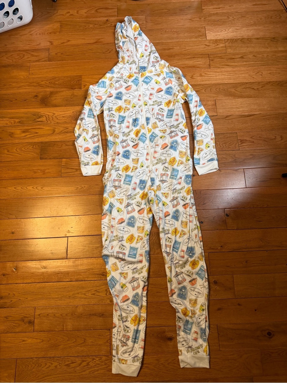 Intimo Gilmore Girls Collage Print Hooded Union Suit NWOT